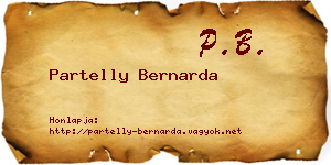 Partelly Bernarda névjegykártya